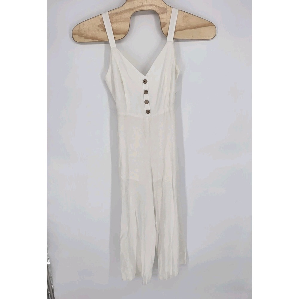 Altar'd State Romper Juniors Small Tie Waist Jumpsuit Straight Leg Spring Casual